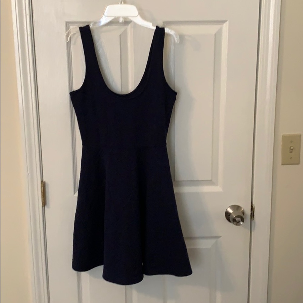 Navy skater dress, size medium